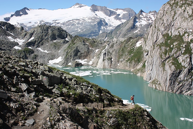 Lago Sfundau mit Blick auf den Basòdino. Bild: Anne-Sophie Scholl