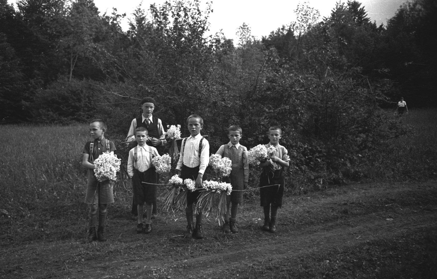 Damvant, Fête des narcisses 1939. Bild: Collection Musée de l’Hôtel-Dieu à Porrentruy, Fonds Albert Perronne