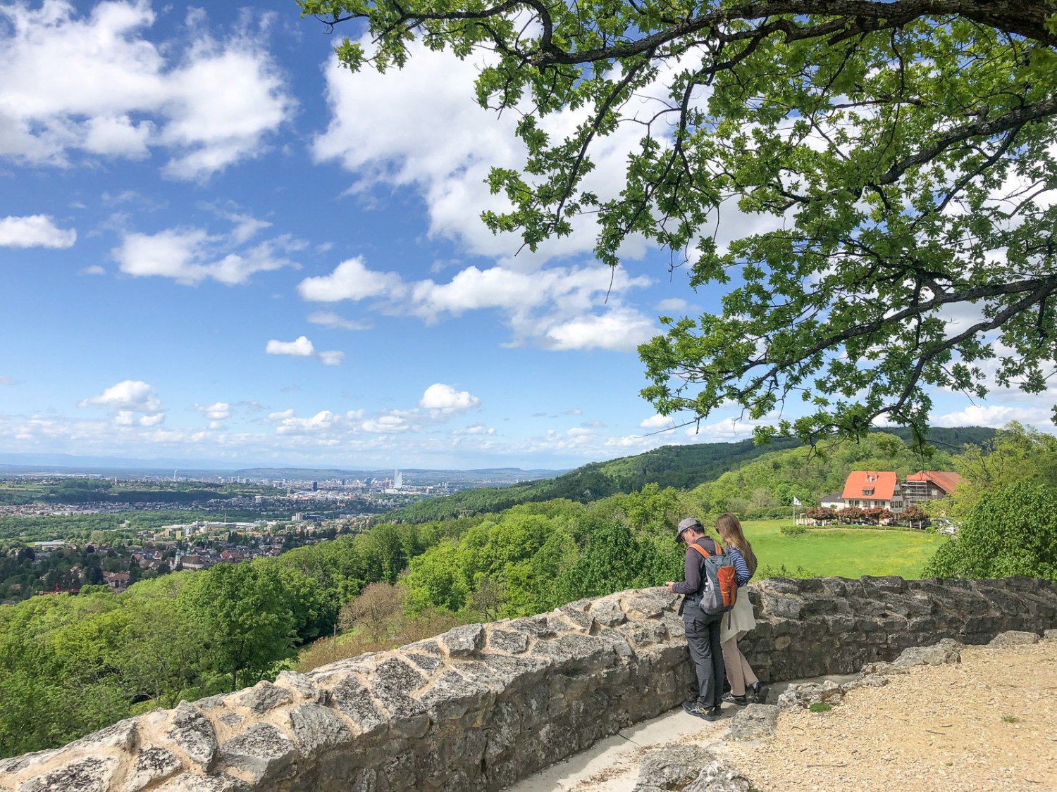 Dai ruderi del castello di Dorneck si gode di una veduta su Basilea. Foto: Thomas Gloor