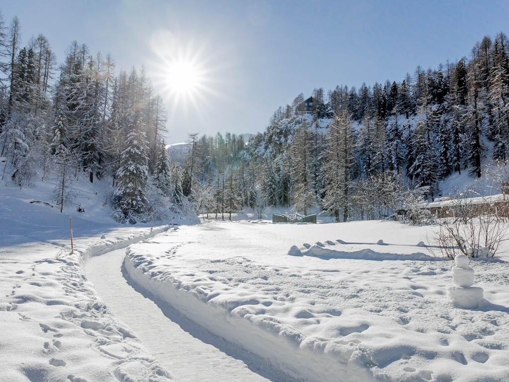 Le début de la randonnée hivernale est féérique. Photo: Jannik Paul