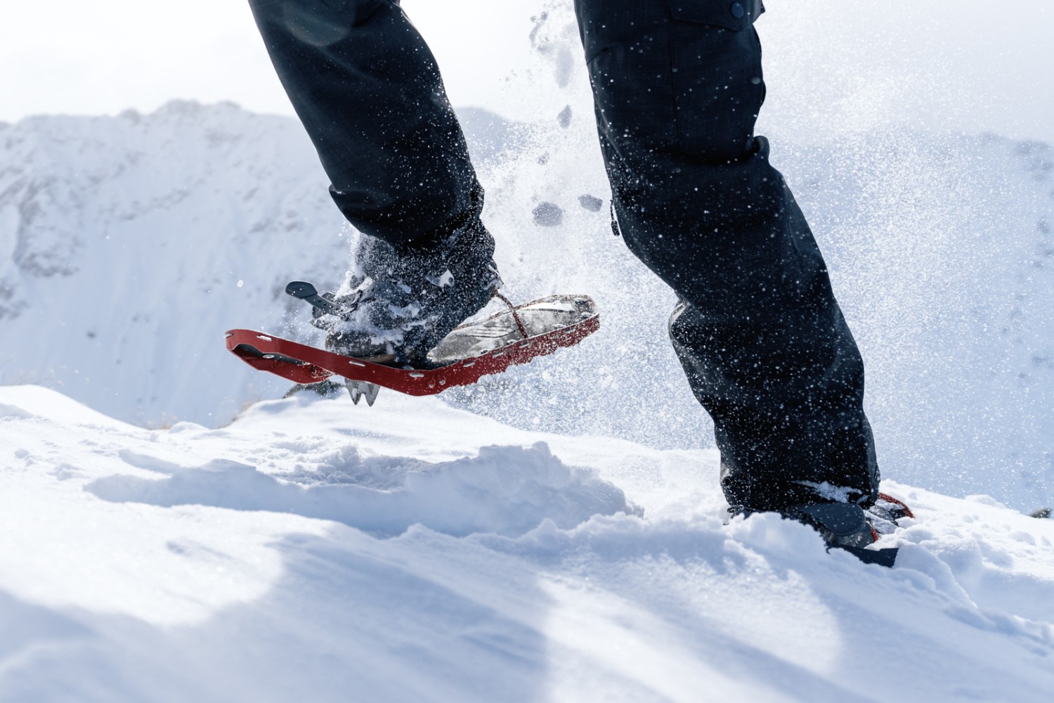 Mit frischem Schnee bereitet das Schneeschuhwandern viel Spass. Bild: Jon Guler