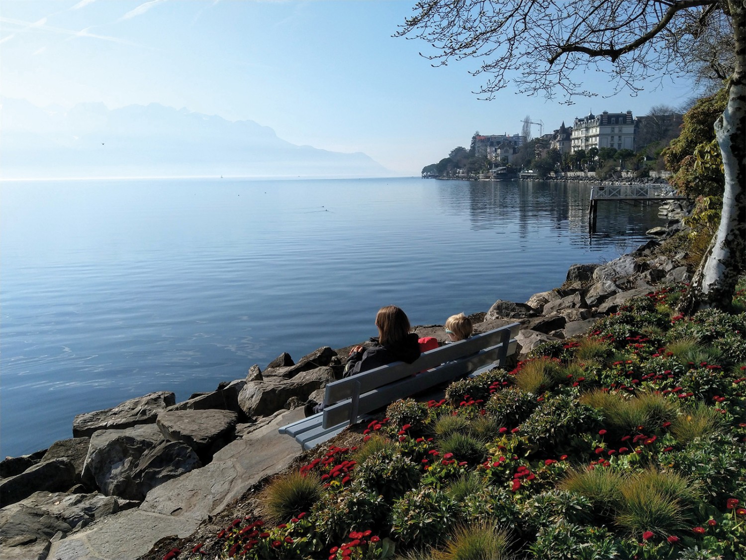 Au bord du lac Léman. Photo : Peter Donker