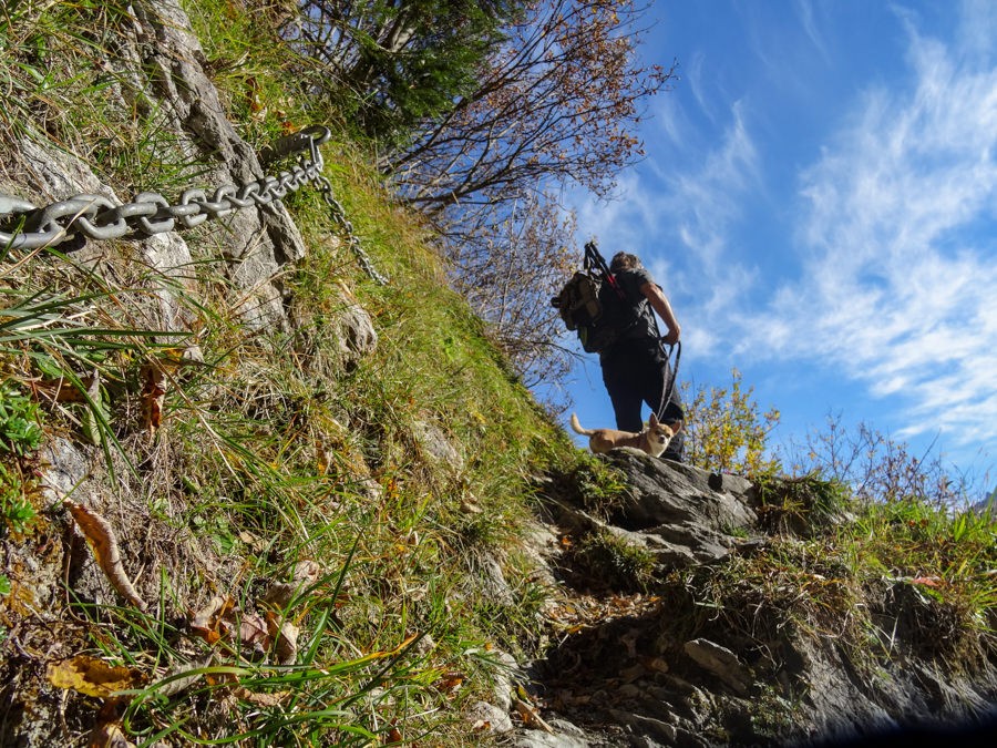 Le chemin de randonnée de montagne est bien aménagé, au point qu’on ne sent presque pas l’ascension.