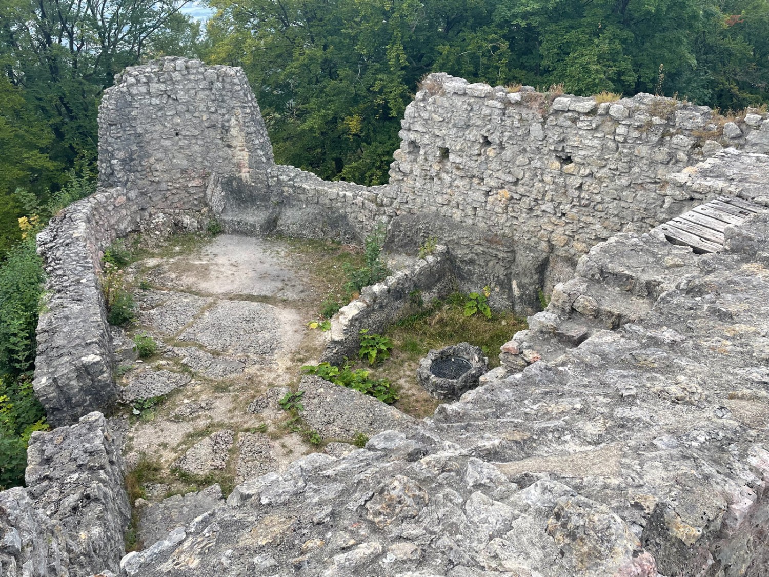 Les ruines de l’Alt-Wartburg sont un vrai terrain d’aventures. Photo: Rémy Kappeler