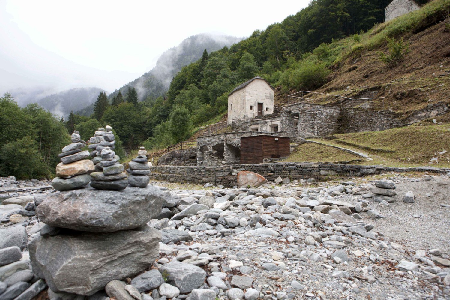 Bagni di Craveggia – aktueller Zustand der Anlage.